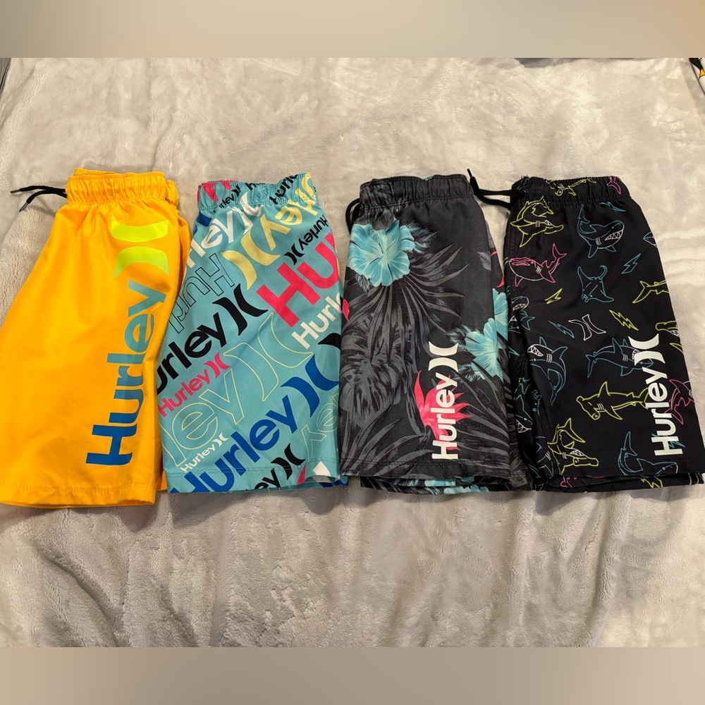 Boys Hurley Swim Trunks / Size Small Bundle